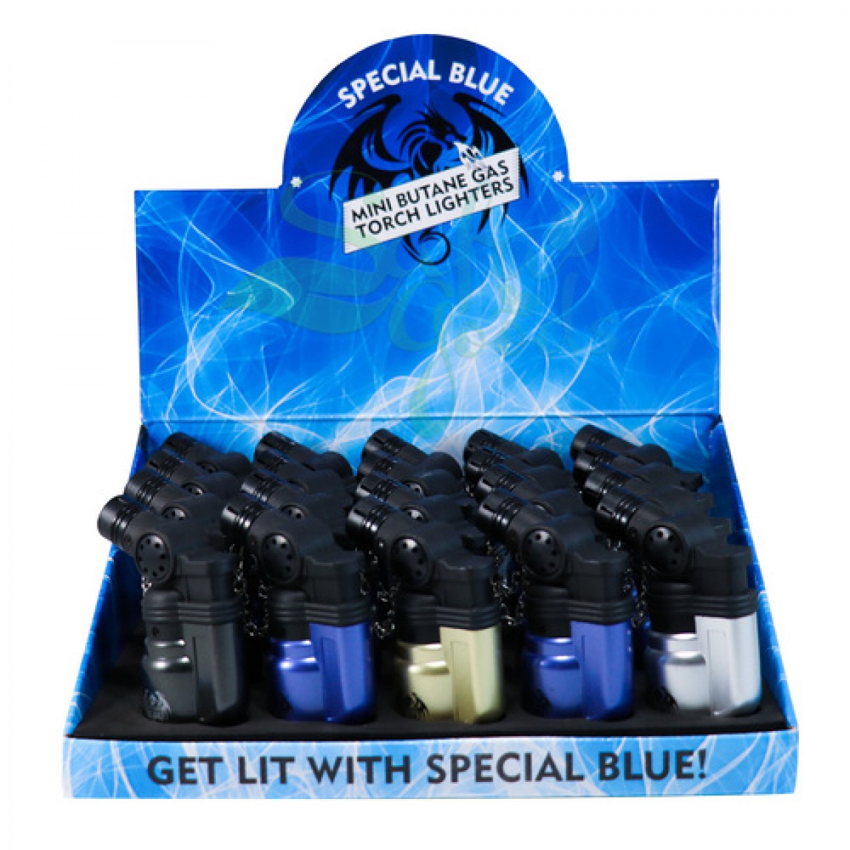 Special Blue - Mini Metal Lighter Display - 20PC